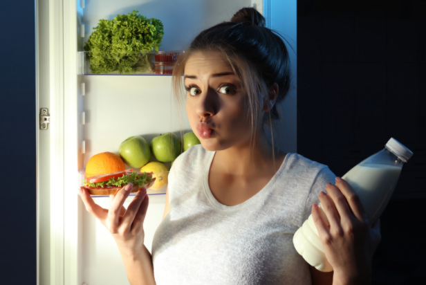 woman in fridge